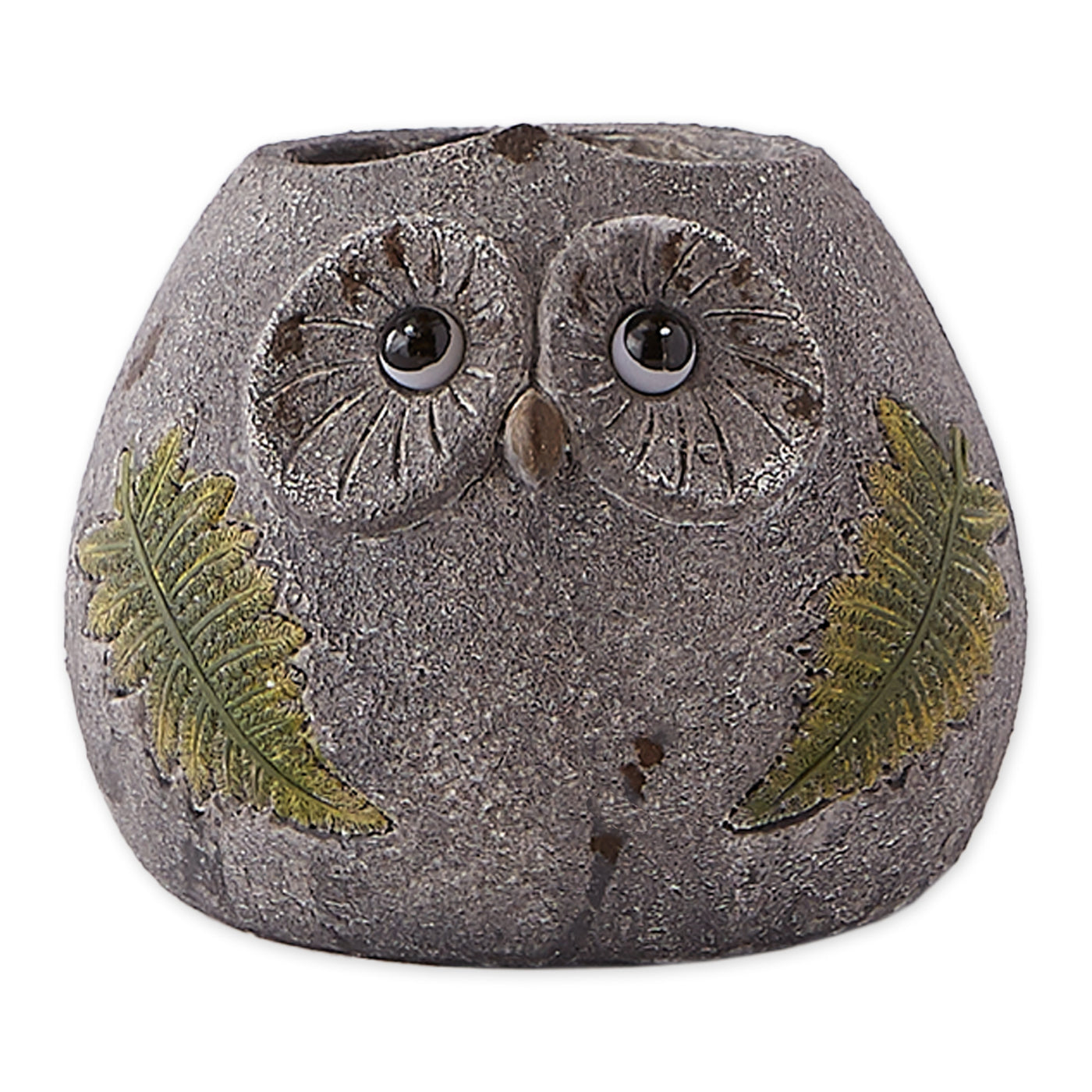 OWL PLANTER W/ SOLAR LIGHTS